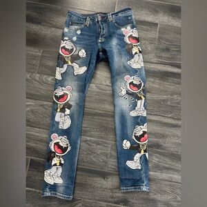Philipp Plein Blue Denim Jeans